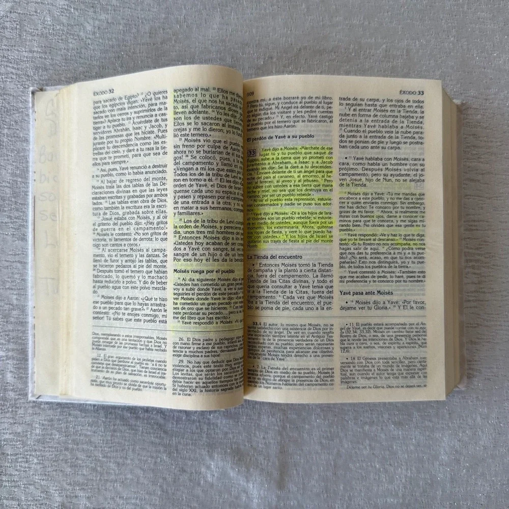 Vintage‎ La Biblia Latinoamérica Edición Pastoral 2005 White Pearl Hardcover